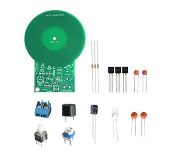 Електронен детектор за постоянен ток, 3-5-60 мм Безконтактен модул заплати на сензора Е-част от метален Детектор с батерии помещение САМ Kit