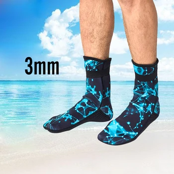 чорапи за гмуркане 3 мм за мъже и жени, водоустойчиви, топли зимни чорапи за гмуркане, мини, голи, с дълга тръба, влажните зони, плажни чорапи