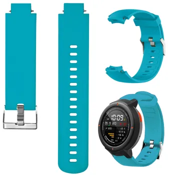 Каишка за часовник Huami Watch 3 Amazfit Verge Монохромен силикон взаимозаменяеми каишка Силикон гривна Взаимозаменяеми гривна