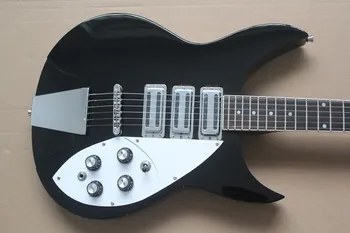 Висококачествена електрическа китара honey Ricken 325 електрическа черна боя, хастар от палисандрово дърво Безплатна доставка 3 пикап Китара 59