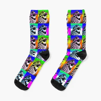 В знак на почит към стария Бобвайту Криттеру... Чорапи в стил поп-арта Анди Уорхол, луксозни чорапи, дизайнерски чорапи, пешеходни мъжки чорапи, дамски
