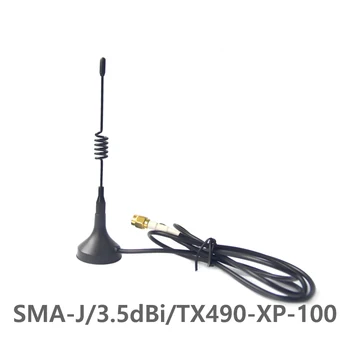 2 бр./лот 490 Mhz Издънка Антена, 3,5 дБи С Висок коефициент на усилване 50 Ома Магнитно Основа Интерфейс SMA-J Висококачествена Антена CDSENET TX490-XPL-100