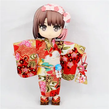 Стоп-моушън облекло Ob11 японското кимоно 12 bjd стоп-моушън облекло GSC глинена глава може да бъде надета.