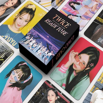 55 бр./компл. Kpop TWICE Lomo Cards Нов албум TASTE OF LOVE Подарък на феновете на Momo Sana Висококачествени HD K-pop Картички Фотокарточки
