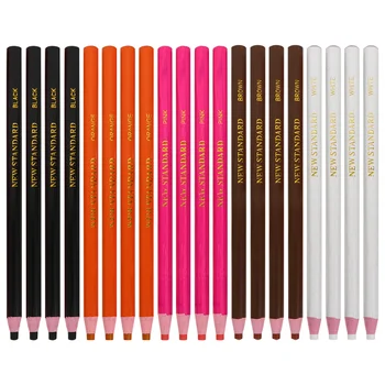 20 Броя цветни моливи, преносим порцеланов маркер, отслаивающийся дървен молив, многофункционална грес