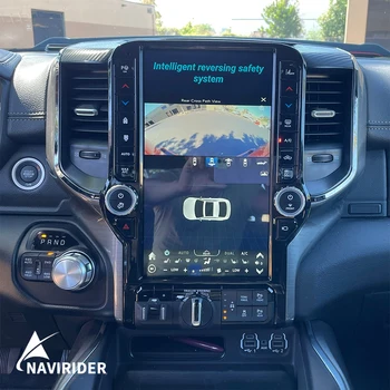 13,6-инчов Tesla Android Екран Радио 2din За Dodge Ram 2019-2021 GPS Carplay Автомобилен Мултимедиен Плейър Стерео Navi Главното Устройство