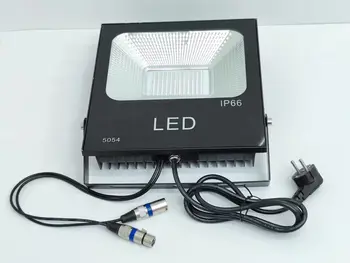 Прожектор RGB DMX512 мощност 100 W, вход AC85-265V; управлявани директно dmx контролер; размер; L265XW289XH90mm