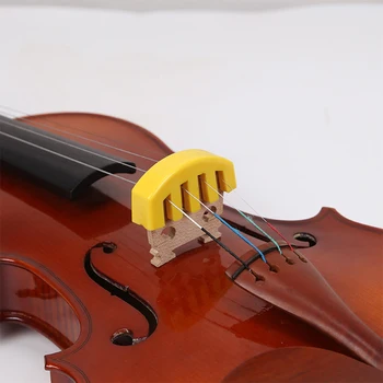 2/3/5 Каучук устройство за приглушения звук, когато свири на цигулка, подходящо за всички нива на квалификация, материали премиум-клас Отличителен син цвят