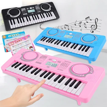 Портативна цифрова клавиатура с led дисплей 37 клавиши, електронно пиано за начинаещи, детски музикален инструмент, детска развитие играчка