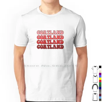 Тениска Suny Cortland с градиентным текст от 100% памук Suny Cortland Cortland State женски клуб Greek Life Srat Fraternity Suny Oneonta