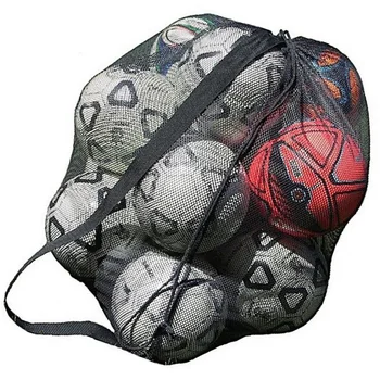 Голяма баскетболно чанта с мрежа за носене, футболна спортна окото, окото чанта за носене, Мрежест спортен титуляр за баскетбол