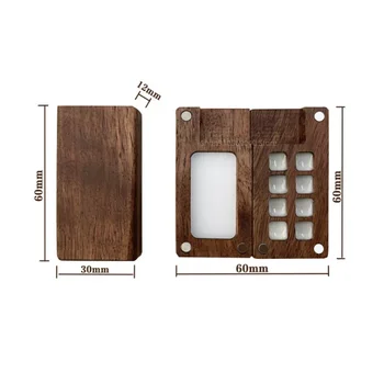 Кутия с дървени палети, кухненски принадлежности за рисуване, е преносима акварел ръчно изработени, черен орех/череша