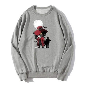 Нов дизайн на Alucard Hellsing Ultimate Natural Hoodie Аниме Мъжки Пуловер Флисовые Качулки Hoody Градинска Облекло Harajuku