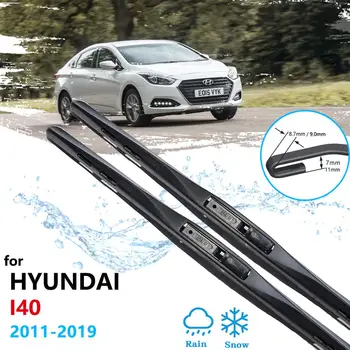 за Hyundai i40 2011 ~ 2019 Четка за чистачки на автомобила-Предна на предното стъкло Чистачки на предното стъкло автоаксесоари 2012 2013 2014 2015 2016 2017 2018