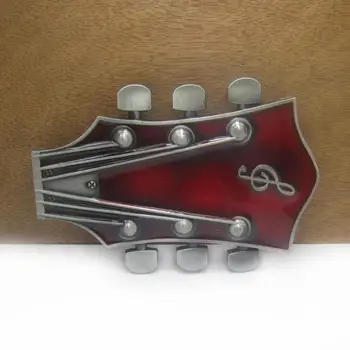 Buckleclub търговия на едро с лети ретро червена китара музикално корона дънки подарък ковбойская тока за колан FP-02744-3 с линия с ширина 4 см