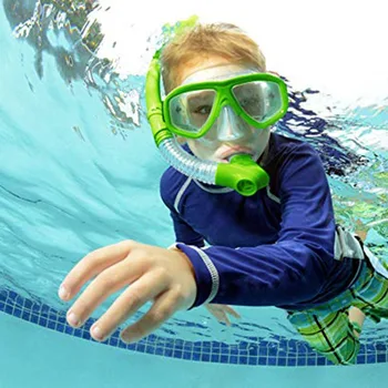Професионална маска за подводно плуване, силиконова маска, шнорхел за подводно плуване, Противотуманная детска маска за гмуркане, шнорхел за подводно плуване с пълна сух шнорхел, Екипировка за гмуркане с шнорхел
