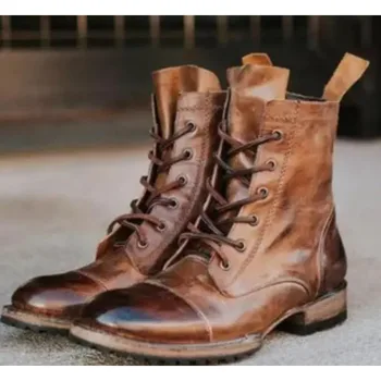 2023News Мъжки обувки мъжки ботильоны големи размери есента реколта кожени zapatos de hombres обувки за мъже, мъжки shoesMW0480S
