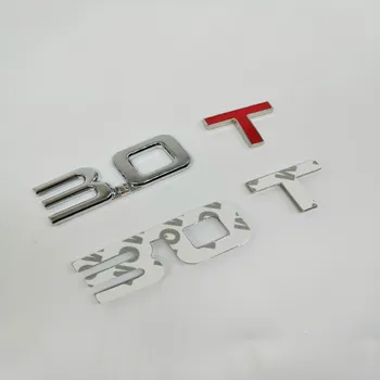 ГОРЕЩА Кола 3D Метал 3,0 3,0 Т Т Логото на Стикер Емблема на Иконата на Етикети за Mazda K-IA RENAULT TOYOTA Ford Focus Оформление на Автомобила