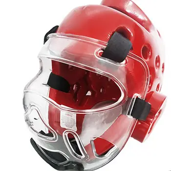Практическа защитна маска за лице Прозрачен тактически каска устойчива на износване Двоен защитен калъф за лице тактически шлем за карате
