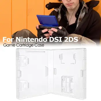 2 елемента Прозрачен калъф за игра касета, Прозрачни Аксесоари за дисплея на патрон, Защитен калъф за Nintendo DSI 2DS за GBA
