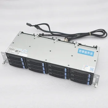 12 чекмеджета 3,5-инчов 6-гигабайтного на твърдия диск, 12-гигабайтное хранилище Чиа Black Qunhui CDN hot plug SAS series chassis
