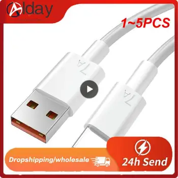 1 ~ 5ШТ 10A USB Type C USB Кабел за Супер Бързо зарядно устройство ще захранване на Линия за Честта Quick Charge USB C Кабели Кабел за Пренос на Данни