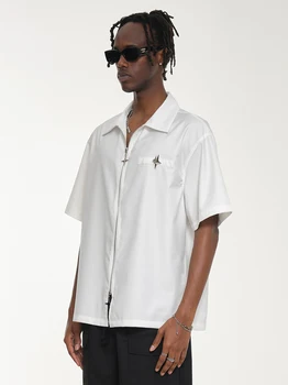 X03869 Модерен мъжки ризи 2023 Подиум Луксозен известна марка, Европейски дизайн на мъжки дрехи за партита