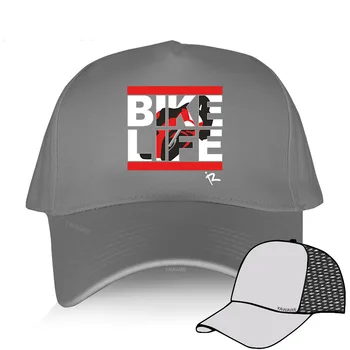 Мъжка бейзболна шапка на открито памучни шапки приятеля Bike Life Bold Biking Man Дамски летни памучни дишащи слънчеви шапки модни шапки