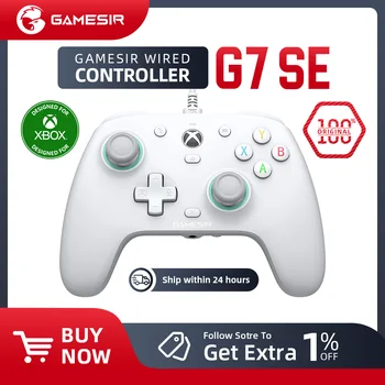 100% Оригинален Гейм контролер GameSir G7/G7 SE Xbox, кабелна Геймпад на Xbox Серия X S, XSS XSX Xbox One PC с Джойстик ALPS
