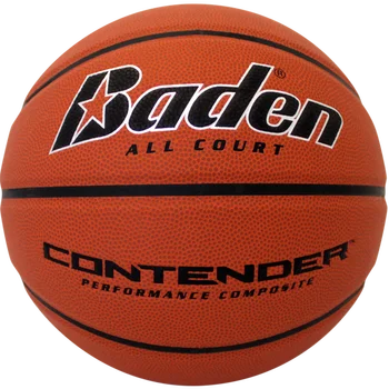 Част баскетболна топка Претендент среден размер на 6, кафяв, 28,5 инча