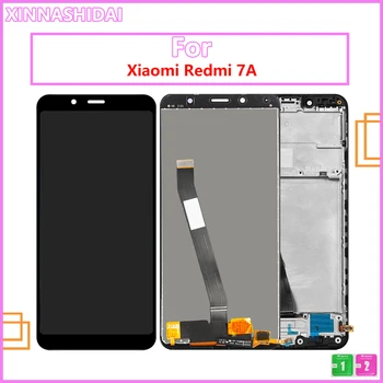 За Xiaomi Redmi 7A LCD Дисплей на Най-добрите 10-Точков За Xiaomi Redmi 7A Сензорен Панел Дисплей, Дигитайзер, В Събиране на Стъкло, Сензор + Рамка