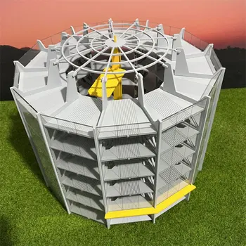 Модел на сградата в мащаб 1/87 ХО, модел сградата на модерен градски паркинги, на Сцената на влакове, Миниатюрен Пейзаж с пясъка масата, Играчки-модели на DIY