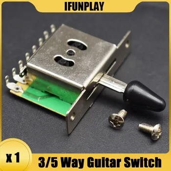 1 Бр 3/5 Позиция 8-Ключ Ключ го получите от електрически китари с Черен Капачка за електрически китари в Стил FD TL
