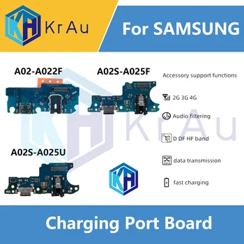 10 бр./лот За Samsung Galaxy А02 A02S A022F A025F A025U Такса зарядно пристанище Гъвкав кабел USB докинг станция за зареждане