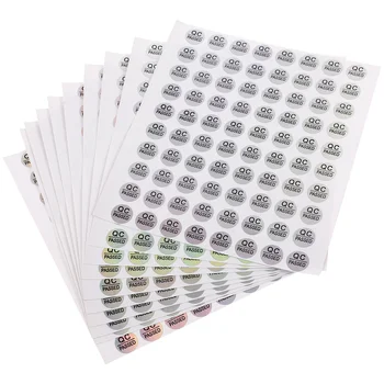 800 бр цветни етикети Етикет Qc издържа на проверката на склад Етикети за проверка на качеството на