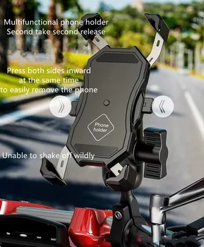 За BMW R1200RT 2006-2019 2014 2015 2016 2017 2018 Мотоциклет с ЦПУ Дръжката на скоба за мобилен телефон, GPS Поставка Притежателя