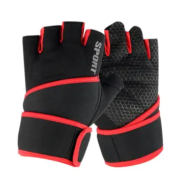 Спортни ръкавици до китката, 1 чифт модни нескользящих ръкавици за вдигане на тежести за възрастни, защита на китката, спортни аксесоари