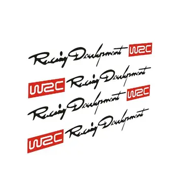 4шт Етикети На Дръжките на Автомобила WRC Rally Racing В Ивицата Автомобилни Стикери, Винил за Hyundai Solaris 2 Elantra i30 i35 i40 Tucson Кона 2015 201