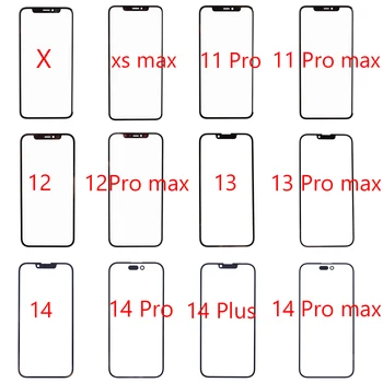 1 бр. сензорно стъкло за предна екран + ЗЗД за iPhone X XR XS Max 11 Pro Max 12 13 14 Mini Pro Сензорен екран