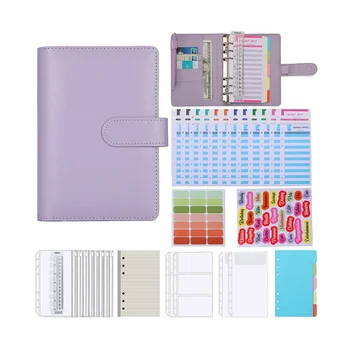Комплект за дневник за грах, подложка, за да влезете във формата на окото A6 с кольцевым обвързани, цветна писалка, шаблони за дневник-дневник