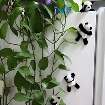 1 бр. на Магнитен стикер за хладилник Мек Плюшен панда Туристически сувенир в хладилник Плюшен панда Стикер за хладилник Силен магнит за дома