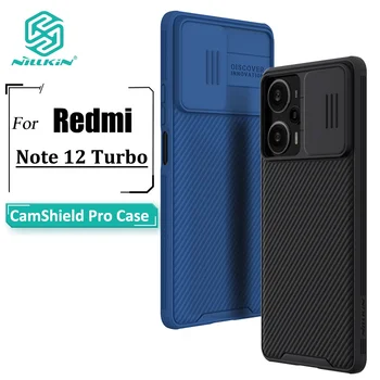 Калъф За телефон Nillkin CamShield Pro За Redmi Note 12 Turbo Poco F5 Case Защита на Плъзгача на Камерата Твърд PC Противоударная Делото