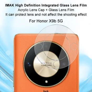 За Huawei Honor X9b 5G X50 5G Фолио За Обектива на камерата IMAK HD Прозрачен Износостойкая Стъклена Фолио За Покритие на Обектива на Камерата