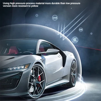 Универсален прозрачен калъф за кола с еластична лента от найлонов плик, пластмаса, прозрачен защитен екран за кола, авточехлы, автомобилни аксесоари