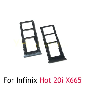 10ШТ За Infinix Hot 12i 20i X665B X665C X665E X665 Слот За Sim-карти на Притежателя на Тавата резервни Части За Ремонт на Сим-карти