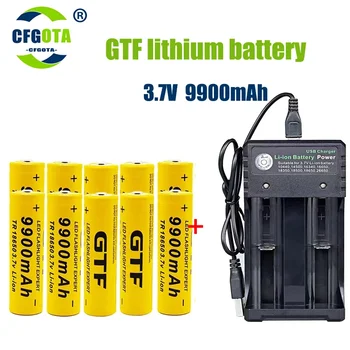 Акумулаторна батерия 3,7 В 9900 ма за led светкавица 18650 на Едро + USB зарядно устройство