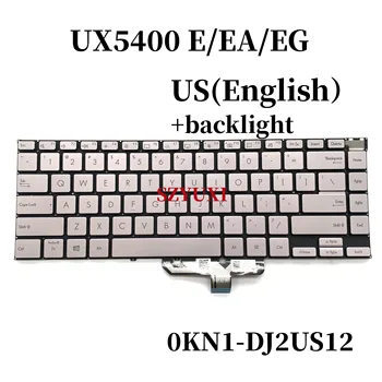 100% Нова американска за ASUS ZenBook 14Ч UX5400 UX5400E UX5400EA UX5400EG клавиатура с подсветка 0NK1-DJ2US12 ASM20N3