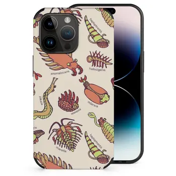 Калъф За Телефон Cambrian Critters За Apple Iphone 14 13 12 11 Pro Mini Max Plus Xr 8 7 Калъф От Влакнеста Кожа Biology Nerdy Маниак-Онази