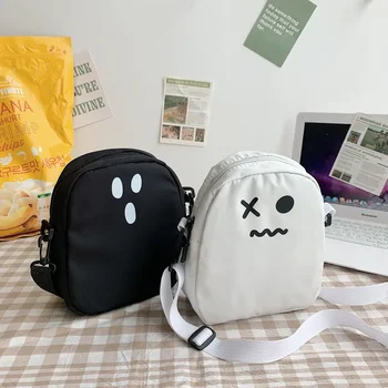 2023Ghost Чанта-портфейл, забавен сладък призрак, кавайная дамска чанта, мультяшные чанта на рамо в стил харадзюку, чанта дявола, bag-чанта с малък капацитет