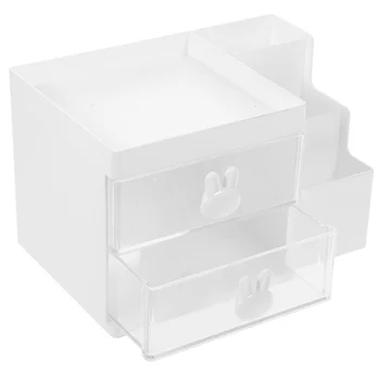 Настолен Органайзер, 2 кутия, Кутия за канцеларски материали, химикалки, контейнер за моливи, пластмасови щипки за папки, титуляр